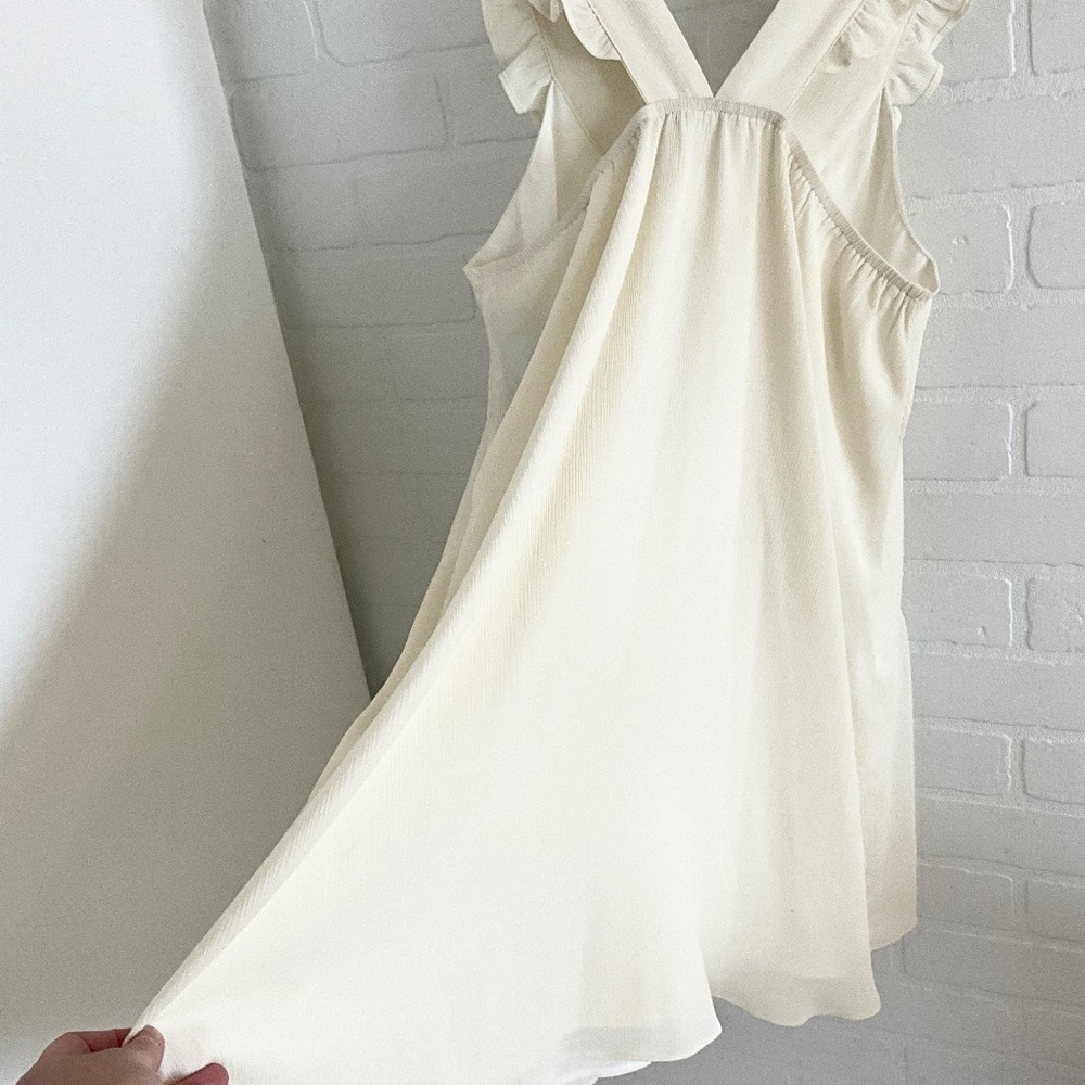 J.O.A. White Ruffled Mini Dress - Picture 9 of 11